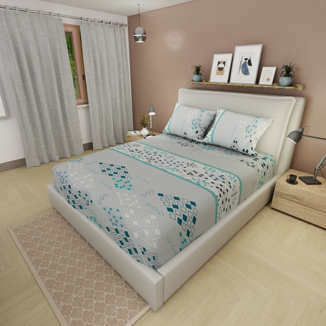 Sábana Ajustable  Prisma Blanco