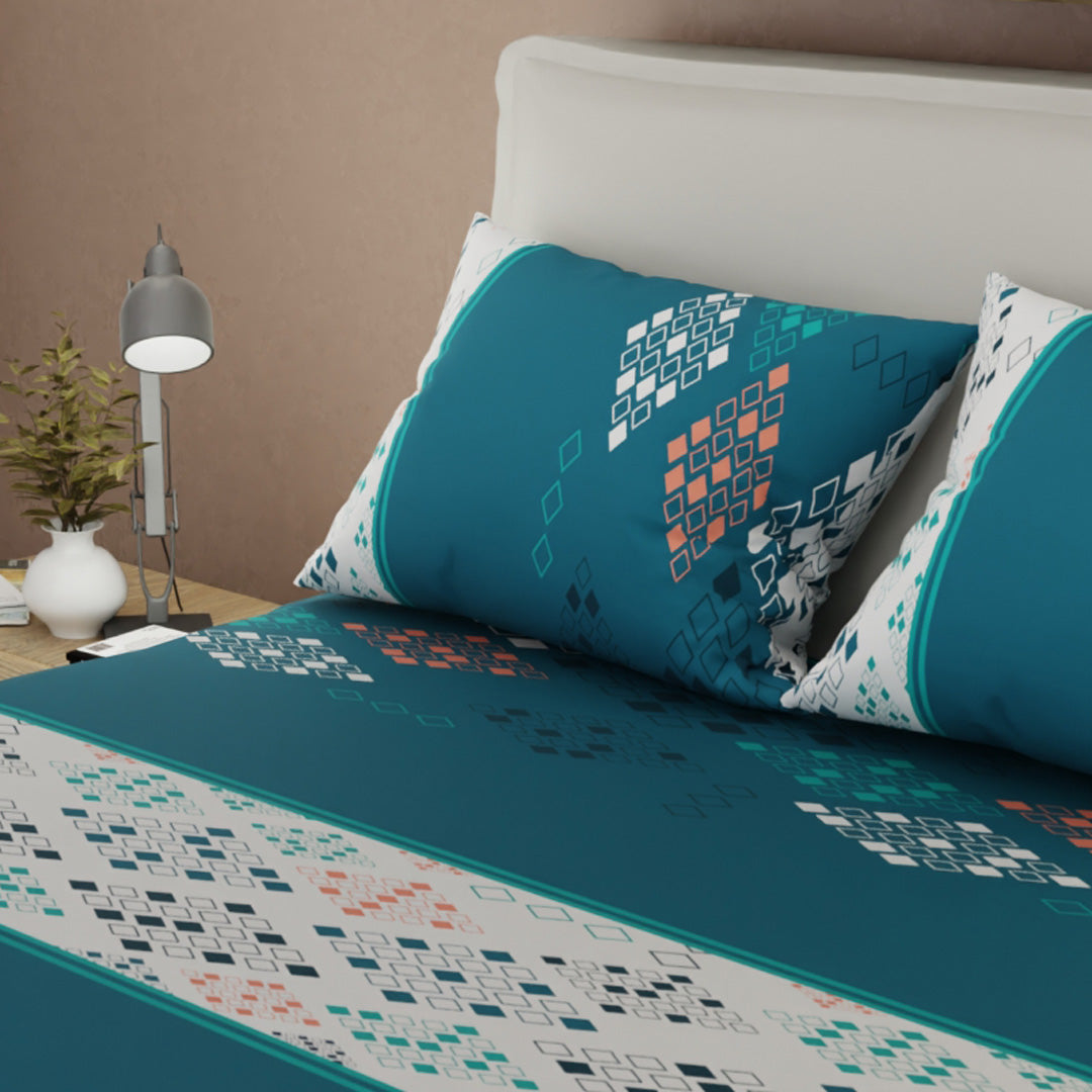 Sábana Ajustable Sueños Prisma Verde