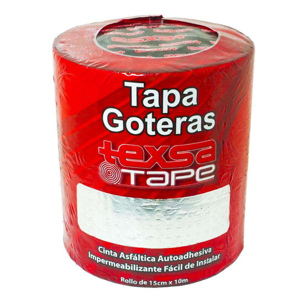 Cinta Asfaltica Tapa Goteras 15 Cm X 10 M Aluminio Texsa Tape