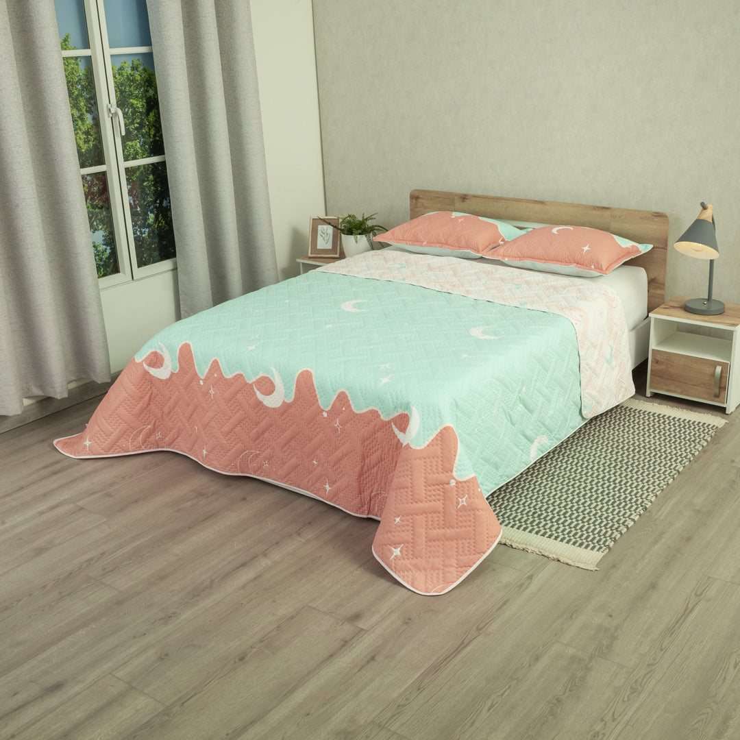 Cubrelecho Termosellado Doble Faz Style Sueño Lunar