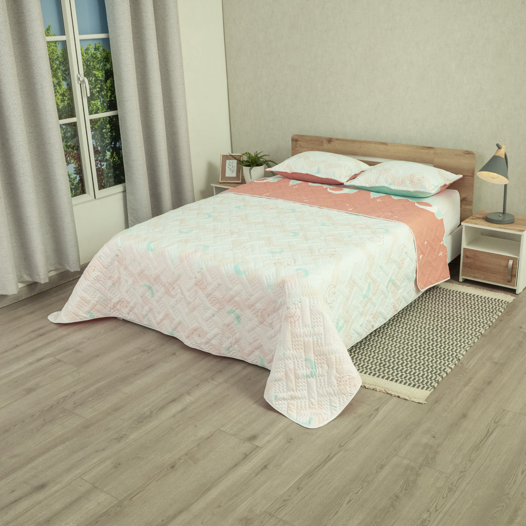 Cubrelecho Termosellado Doble Faz Style Sueño Lunar