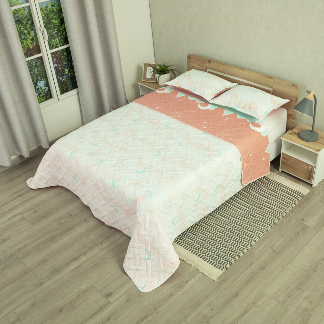 Cubrelecho Termosellado Doble Faz Style Sueño Lunar