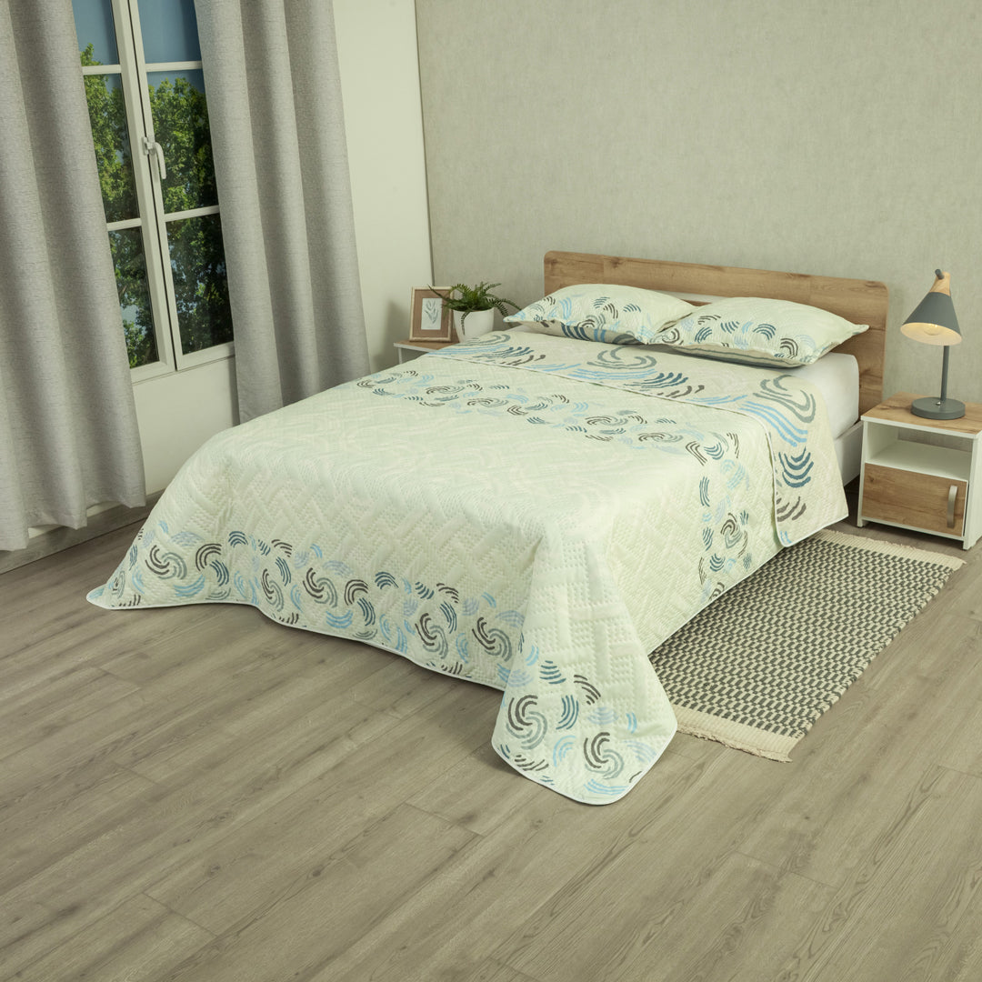 Cubrelecho Termosellado Doble Faz Style  Ocean Chic