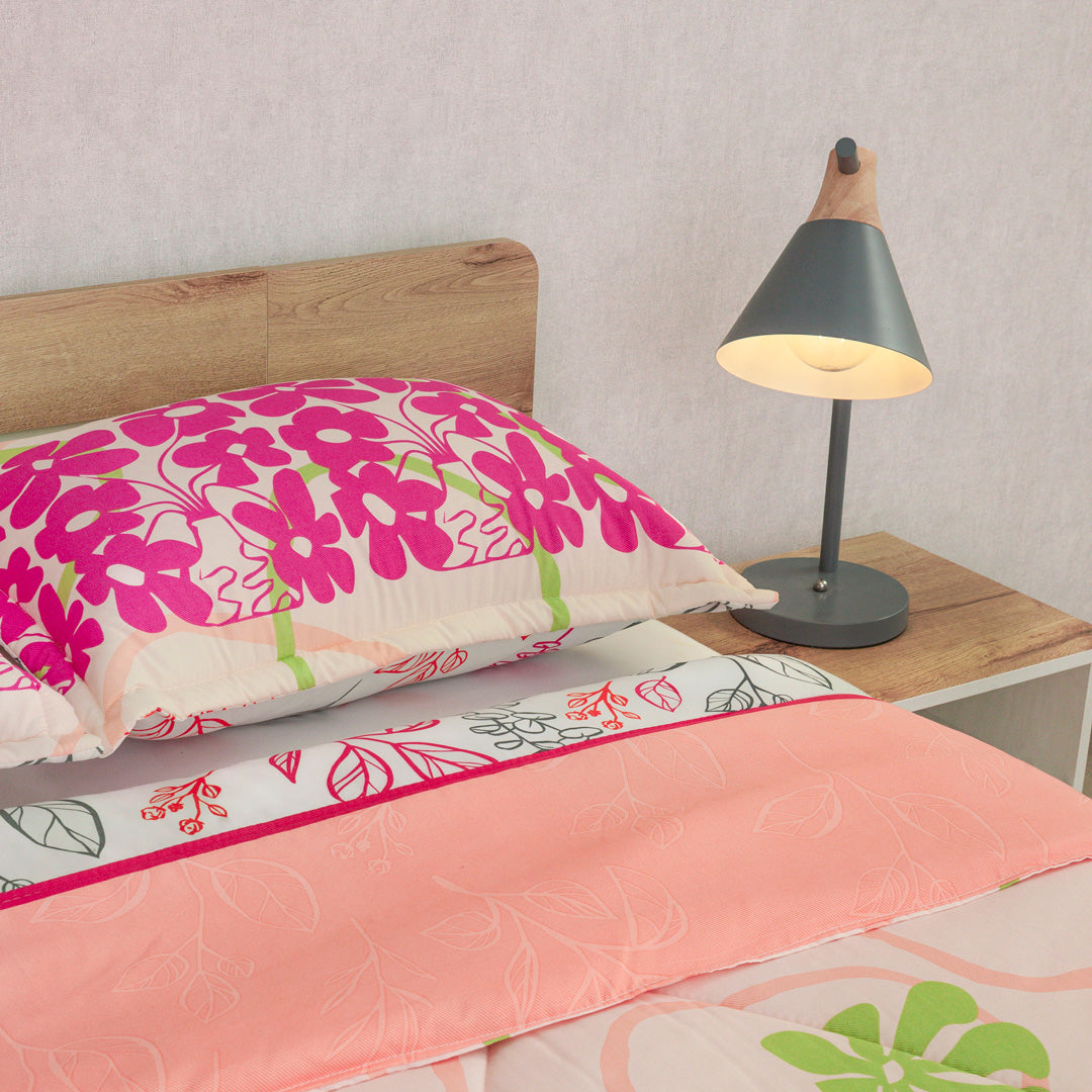 Cubrelecho Semiacolchado Doble Faz Sueños Botánicos