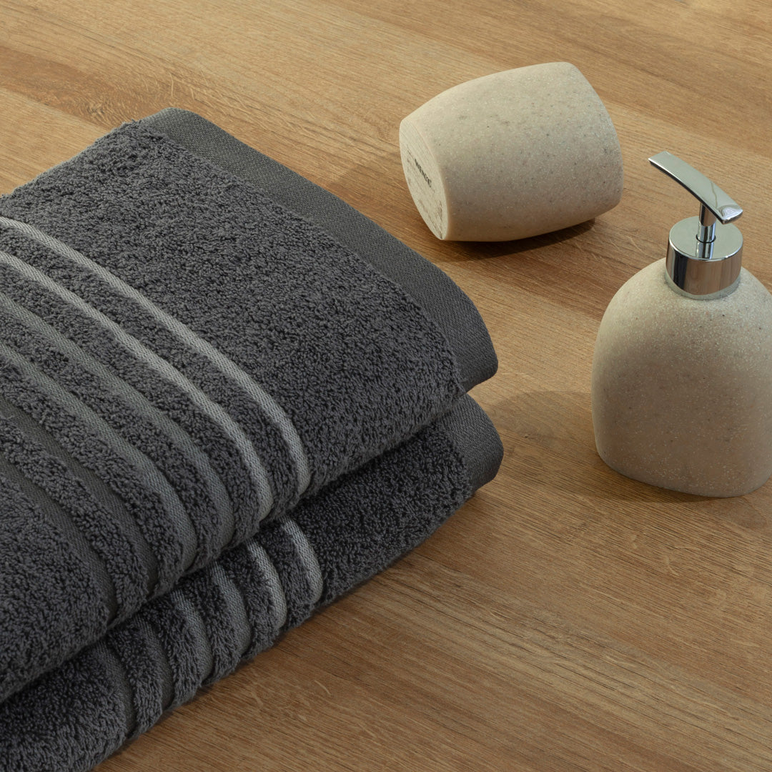 Toalla Mediterráneo Gris Oscuro 550 Gr