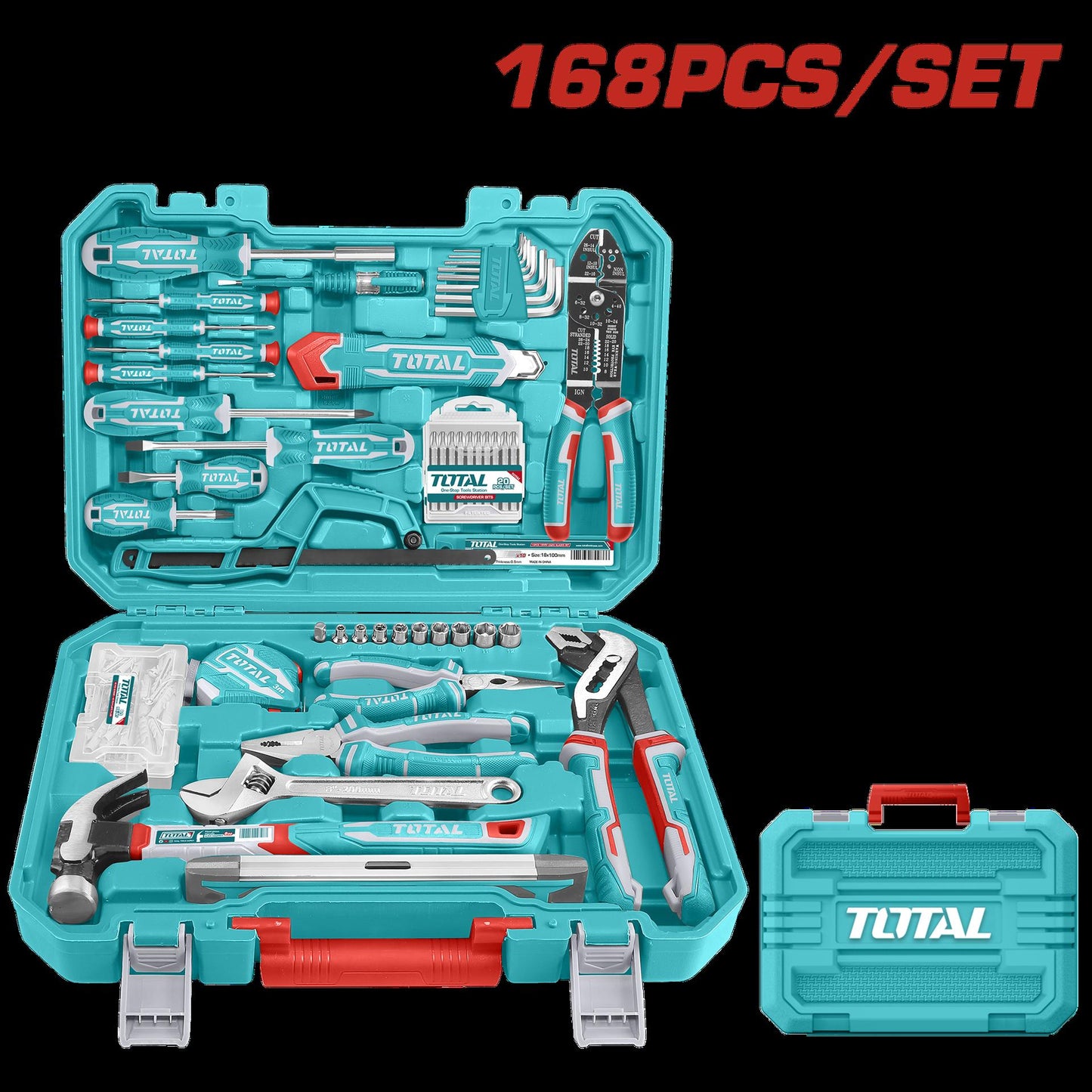 Juego De Herramientas 168 Pzs Super Total Thkthp21686