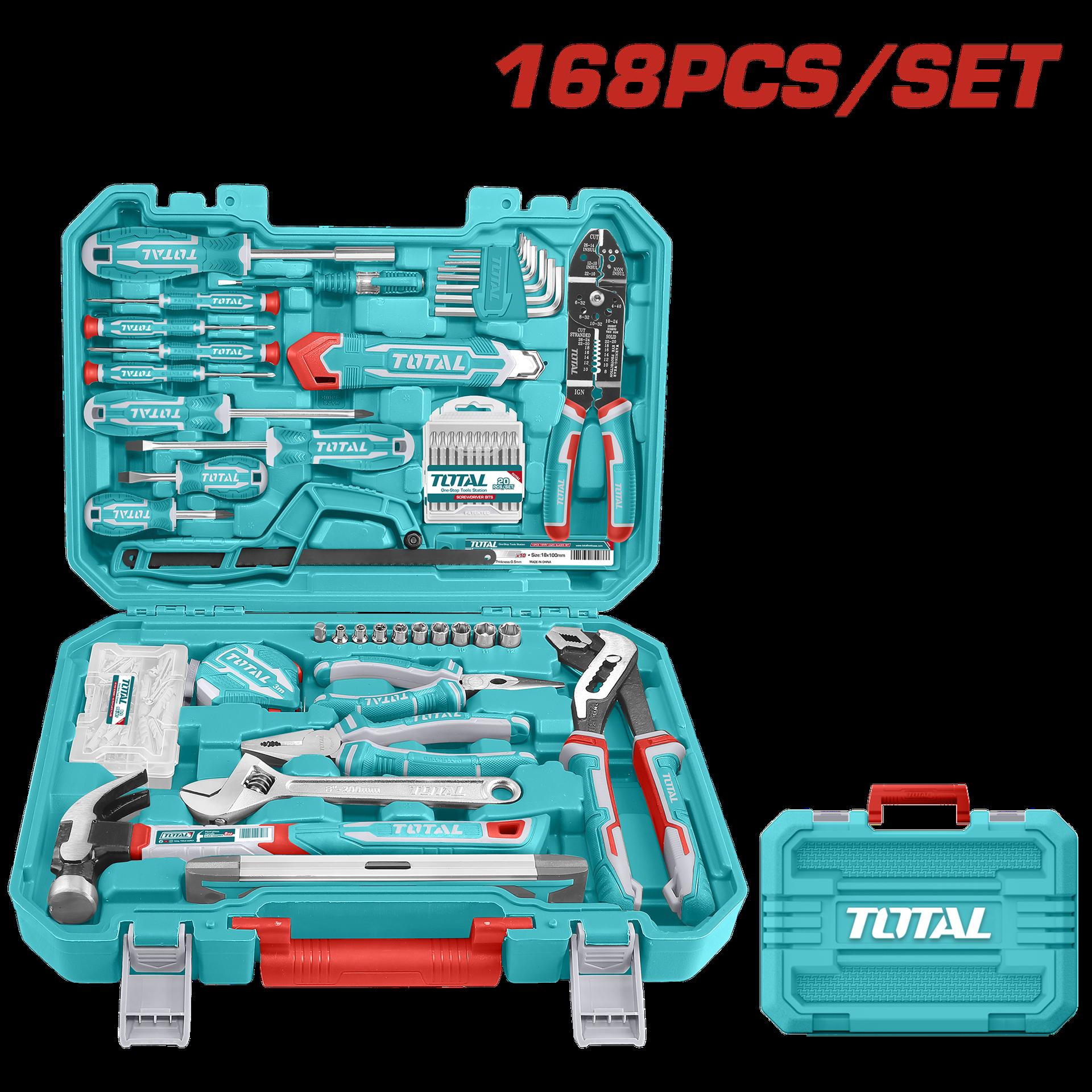 Juego De Herramientas 168 Pzs Super Total Thkthp21686