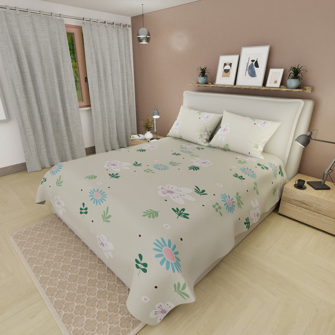 Juego De Sábanas 180 Hilos Jardín Sereno