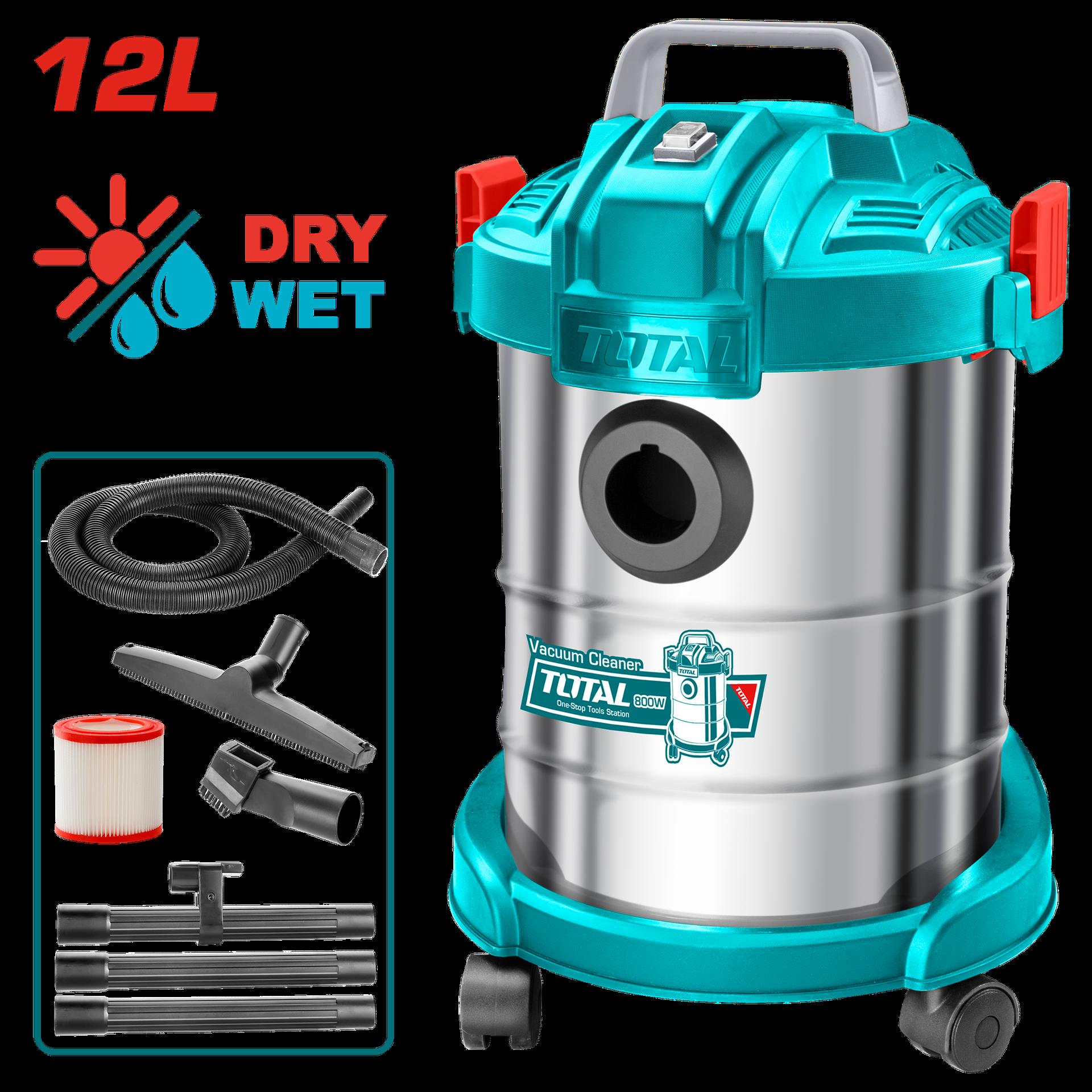 Aspiradora Y Sopladora Para Humedo Y Seco 12L 800W Incluye Accesosiros Super Total  Utvc14122