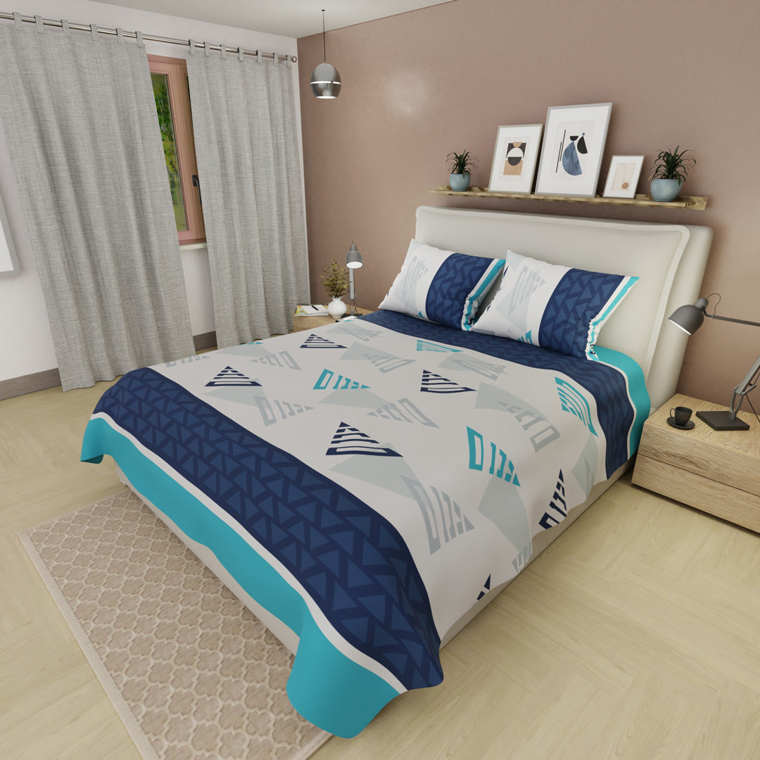 Juego De Sábanas 180 Hilos  Delta Inverso