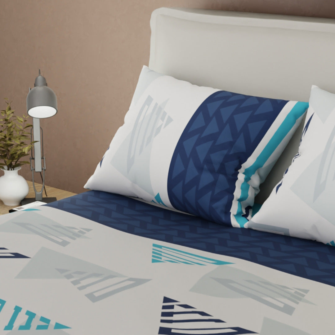 Juego De Sábanas 180 Hilos  Delta Inverso