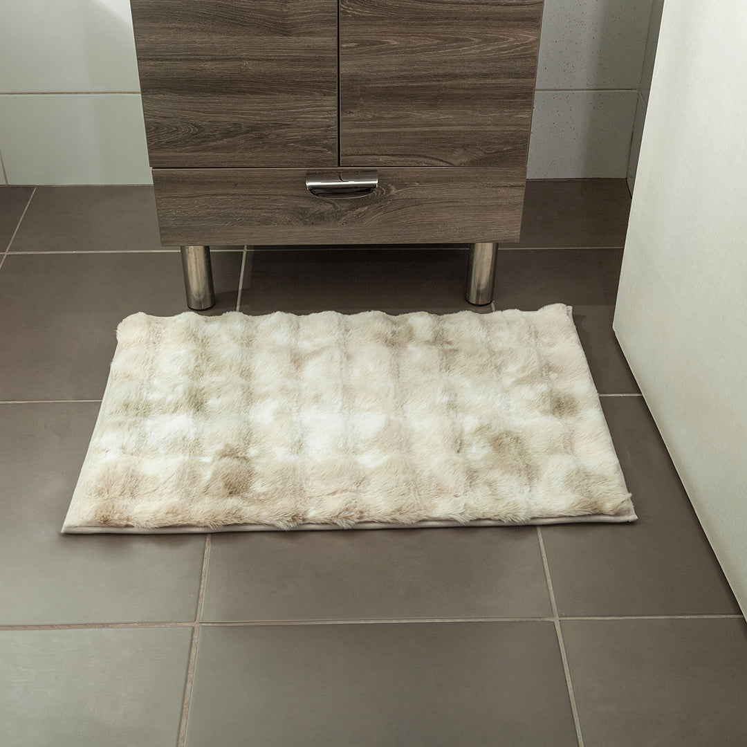 Tapete De Baño Velour Beige