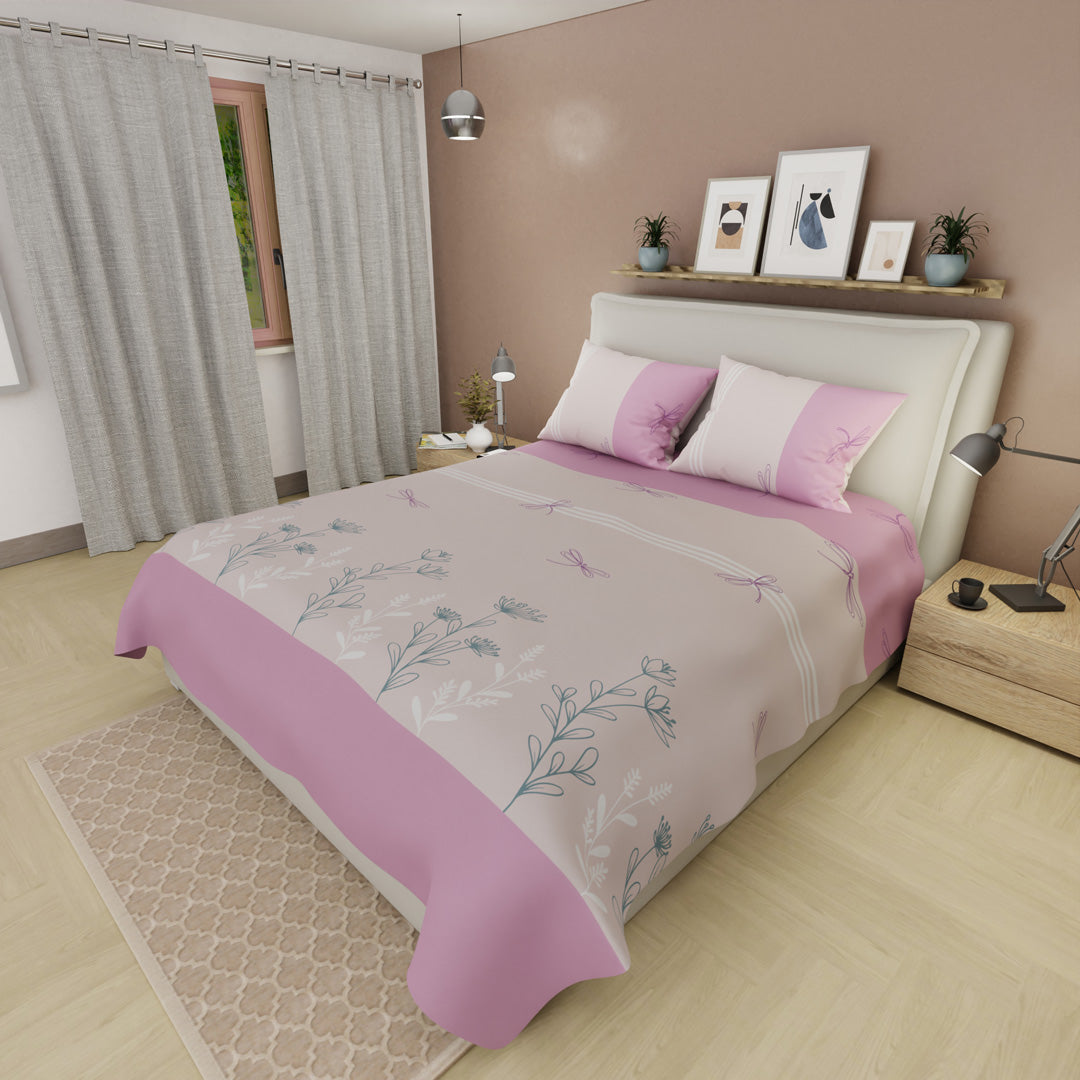 Juego De Sábanas 180 Hilos Edén Rosa
