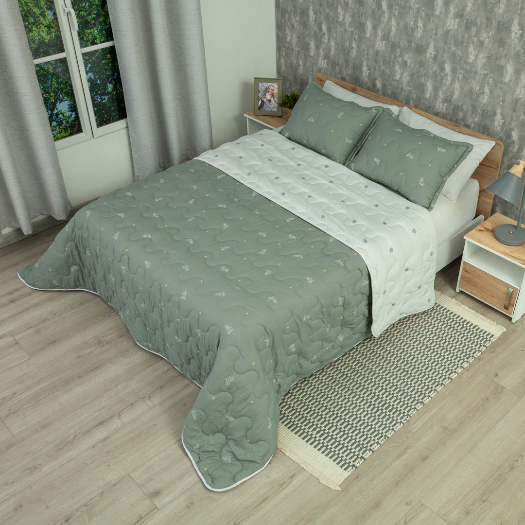 Cubrelecho Acolchado  Cotton Sense Vuelo Libre