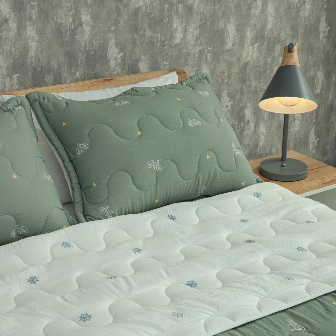 Cubrelecho Acolchado  Cotton Sense Vuelo Libre