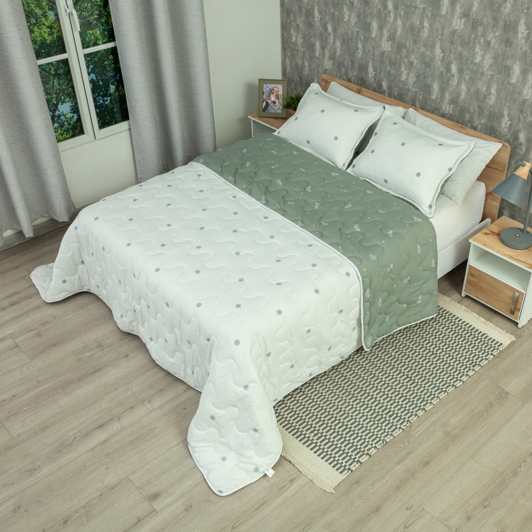 Cubrelecho Acolchado  Cotton Sense Vuelo Libre