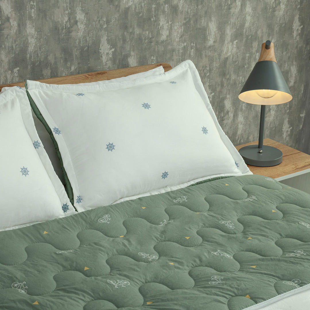 Cubrelecho Acolchado  Cotton Sense Vuelo Libre