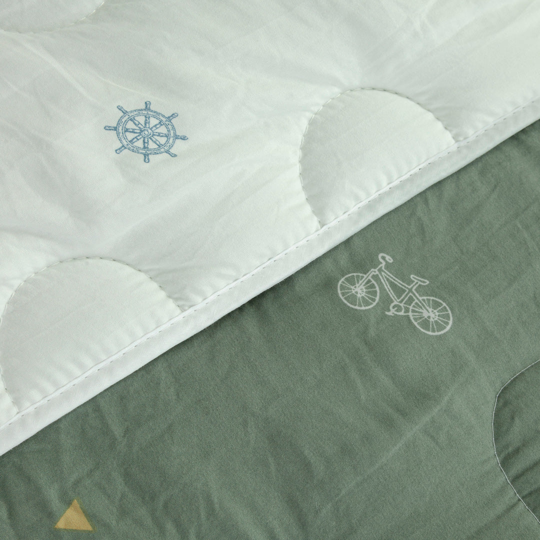 Cubrelecho Acolchado  Cotton Sense Vuelo Libre