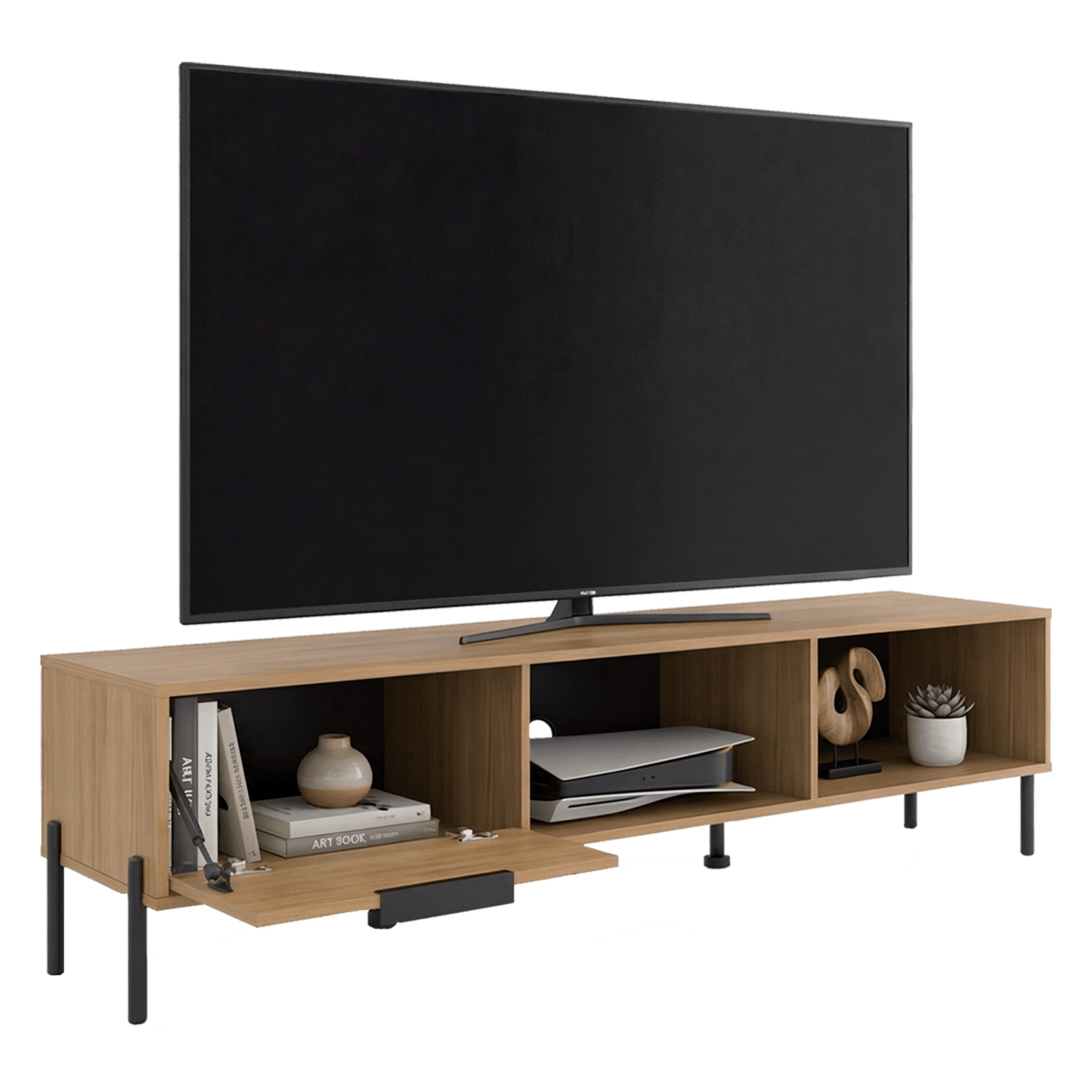 Rack De Tv 85" Dorne 42X170X40 Rta Fresno Zf