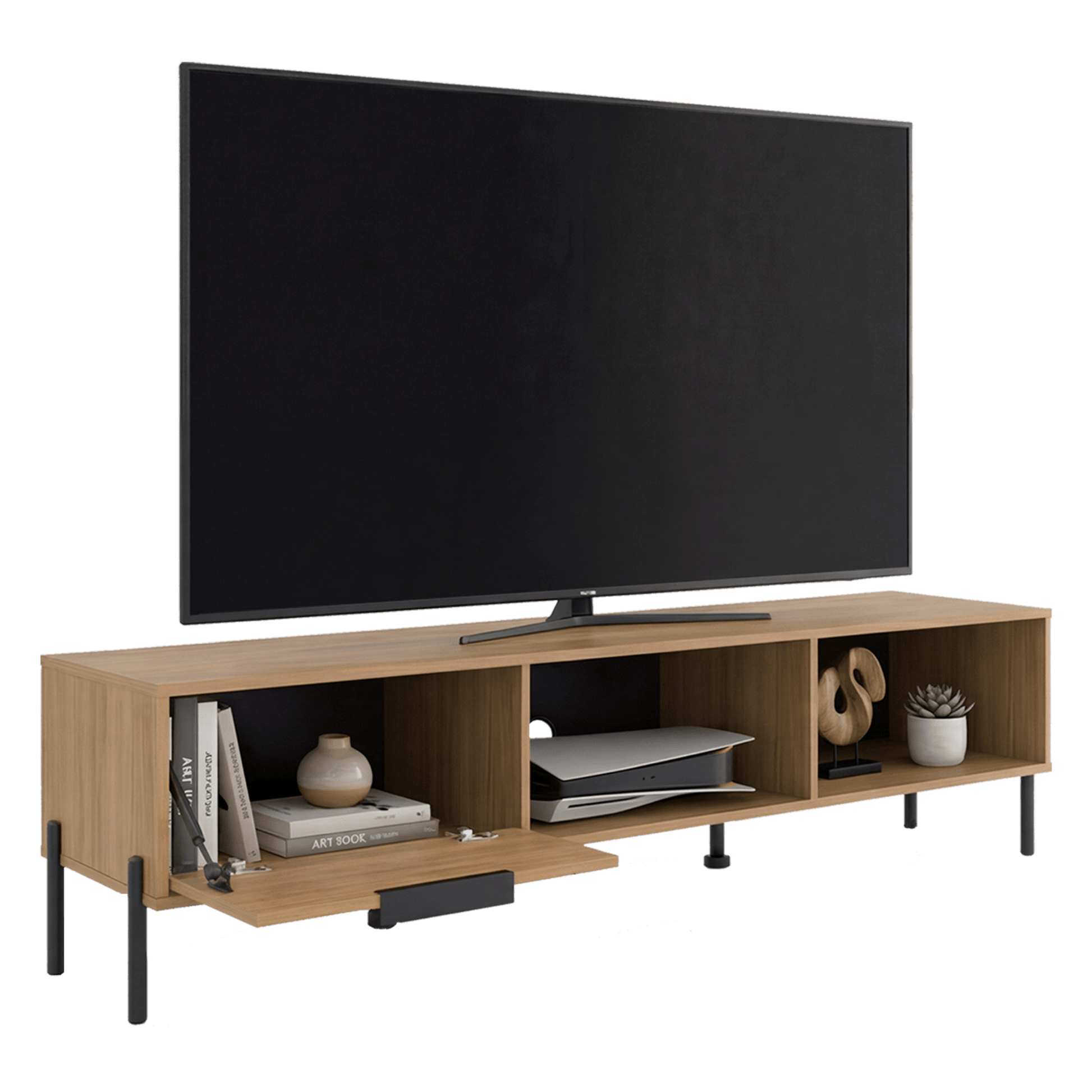 Rack De Tv 85" Dorne 42X170X40 Rta Fresno Zf