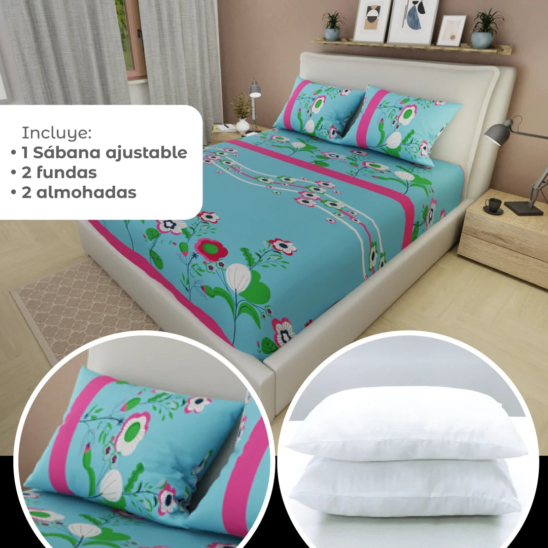 Combo 5 En 1 Azul - Rosa