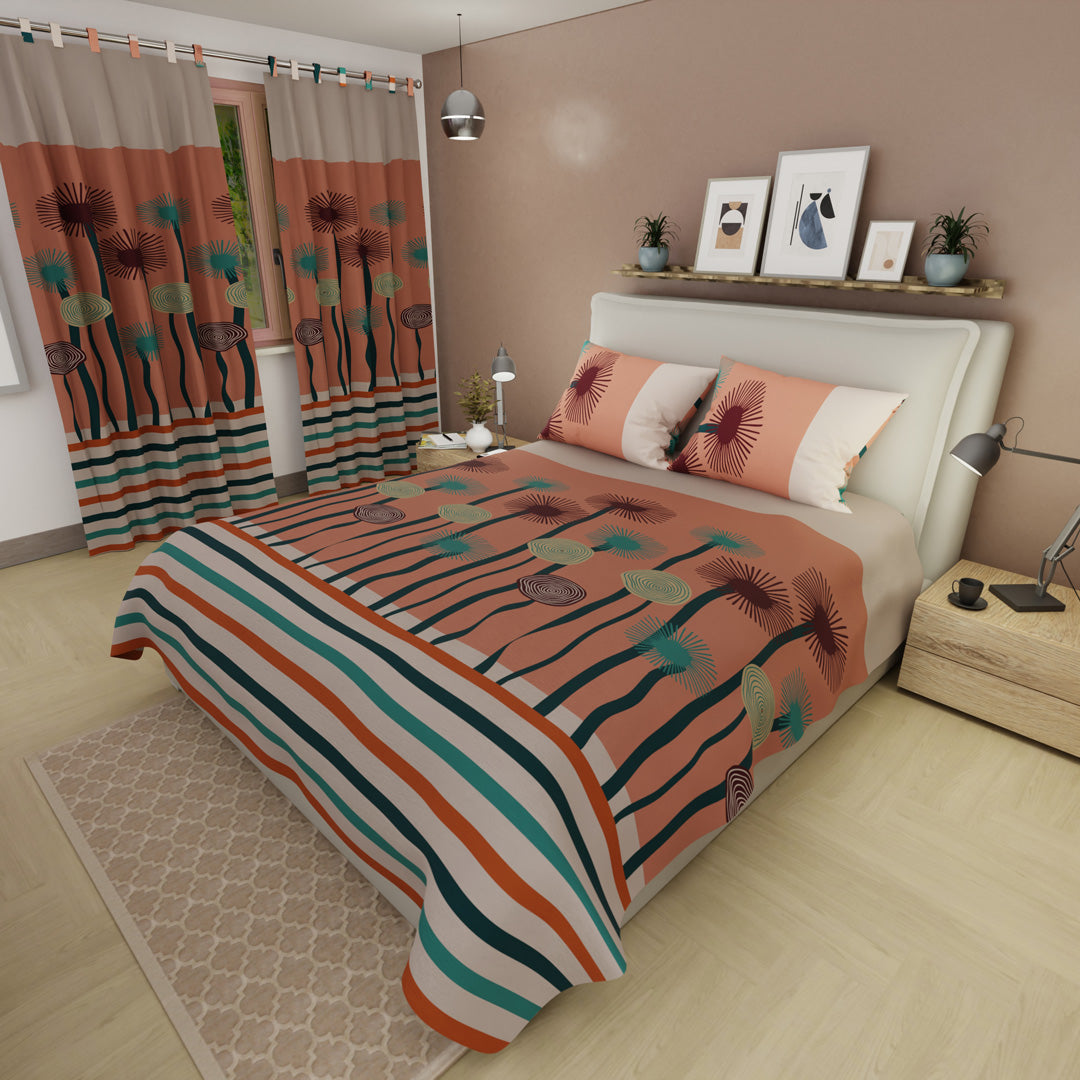Juego De Sábanas Microfibra Suavizada Sol De Tierra