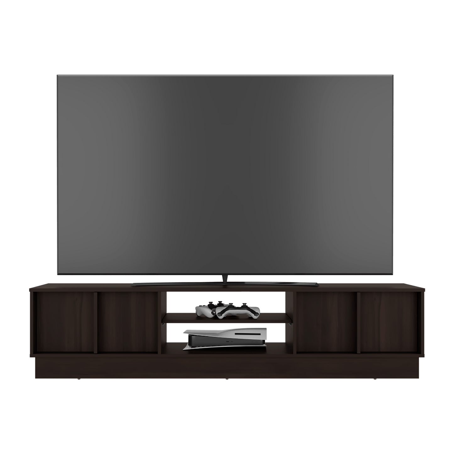 Rack De Tv Caoba 42X180X42 Rta Nogal Zf
