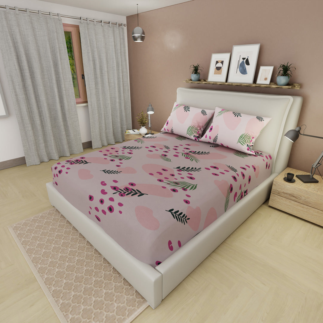 Sábana Ajustable Jardín Botánico Rosa