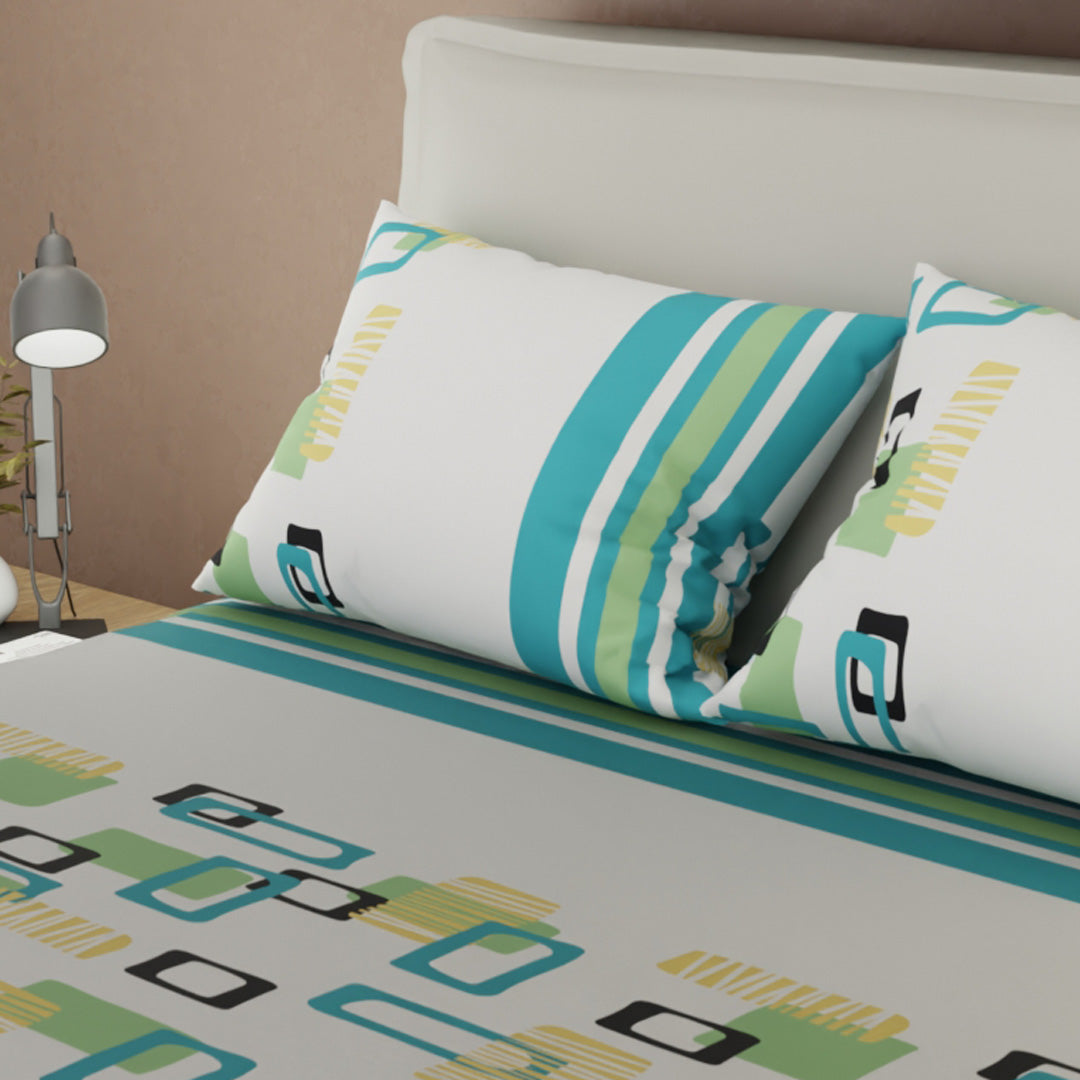 Sábana Ajustable Conexión Lineal Verde