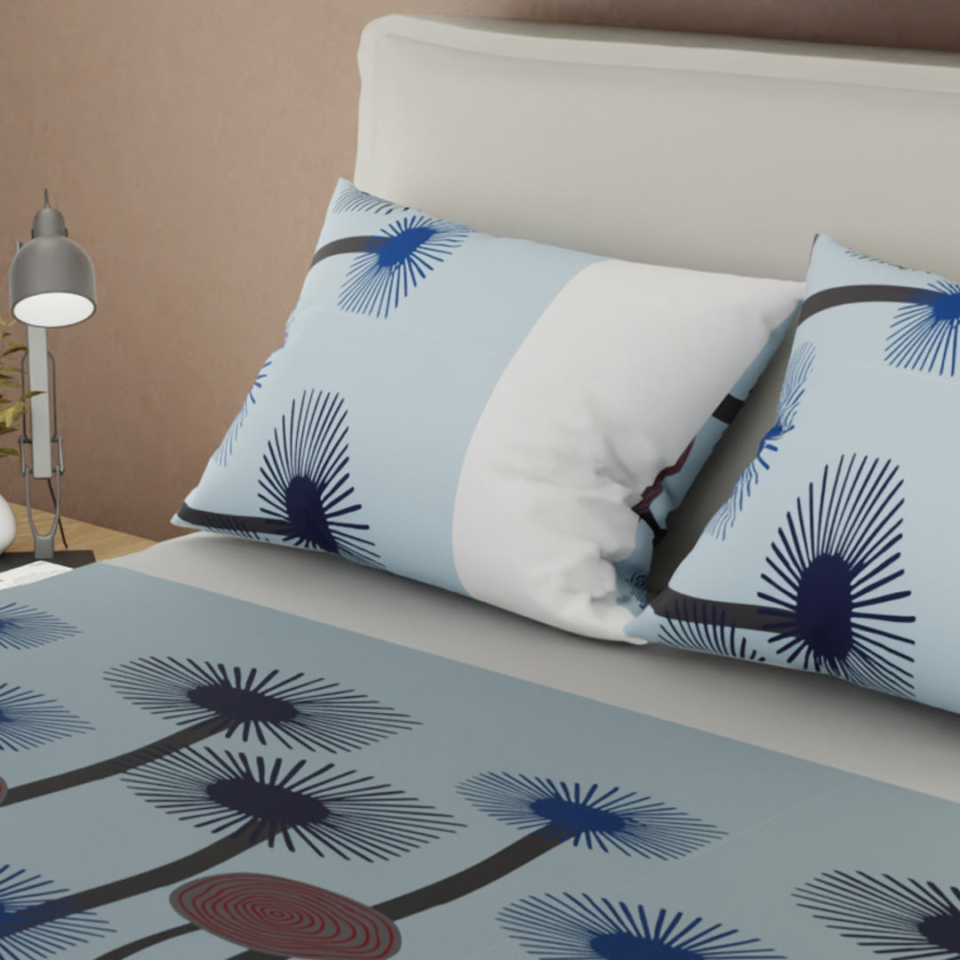 Sábana Ajustable Sol De Tierra Azul