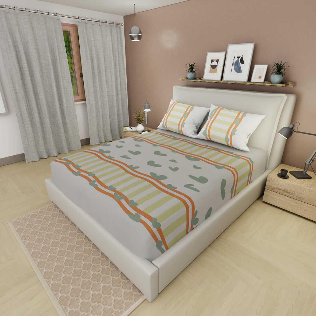 Sábana Ajustable Entre Dos Amores Amarillo