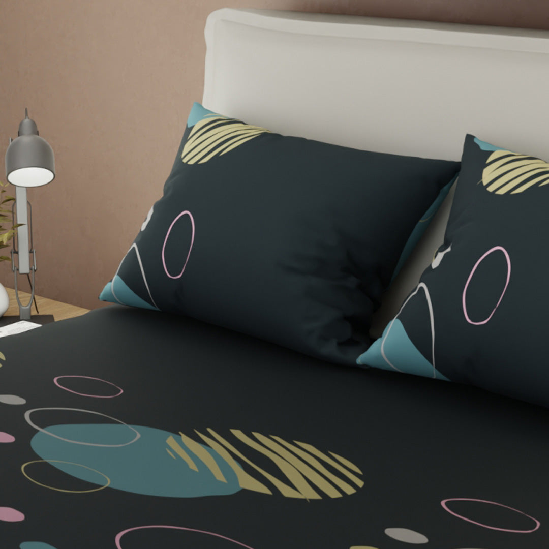 Sábana Ajustable Bubble Form Azul