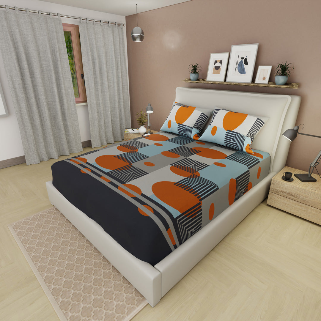 Sábana Ajustable Savanna Cruzada Naranja