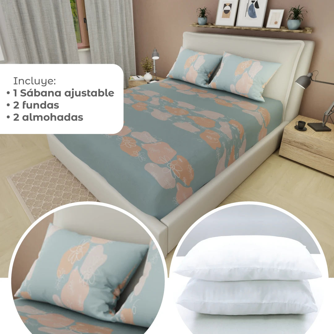 Combo 5 En 1 Azul Menta