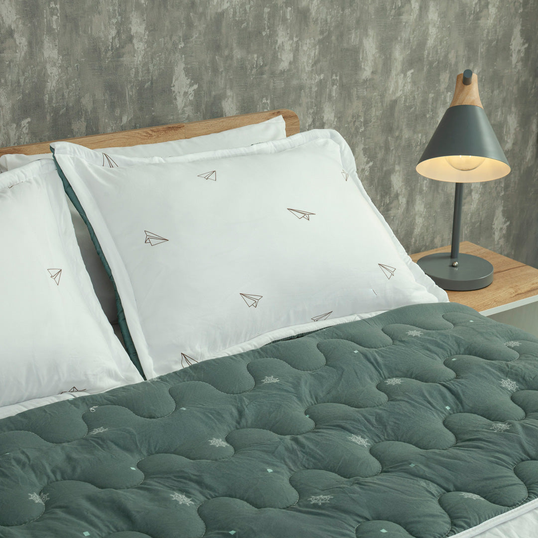 Cubrelecho Acolchado  Cotton Sense Navega & Vuela