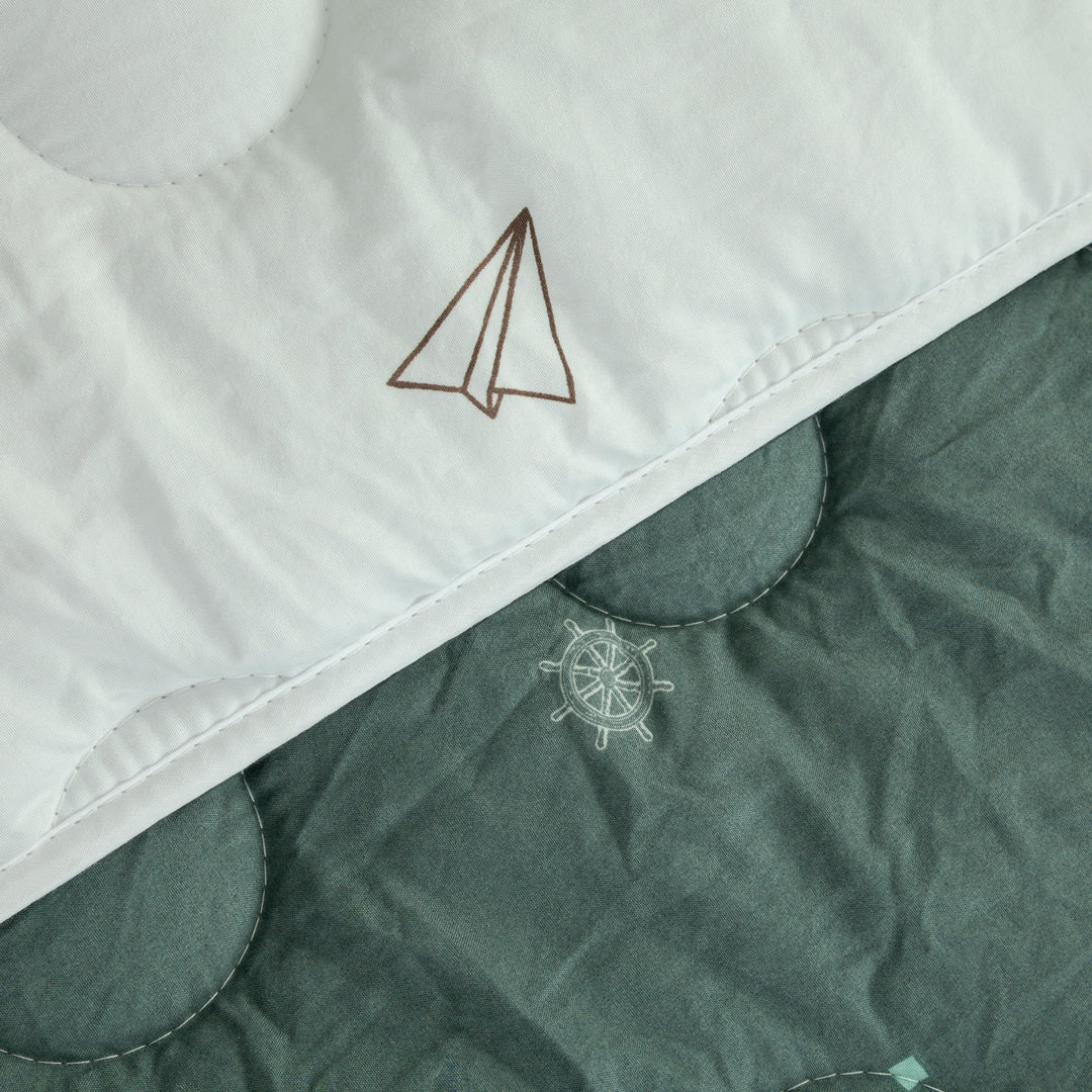 Cubrelecho Acolchado  Cotton Sense Navega & Vuela