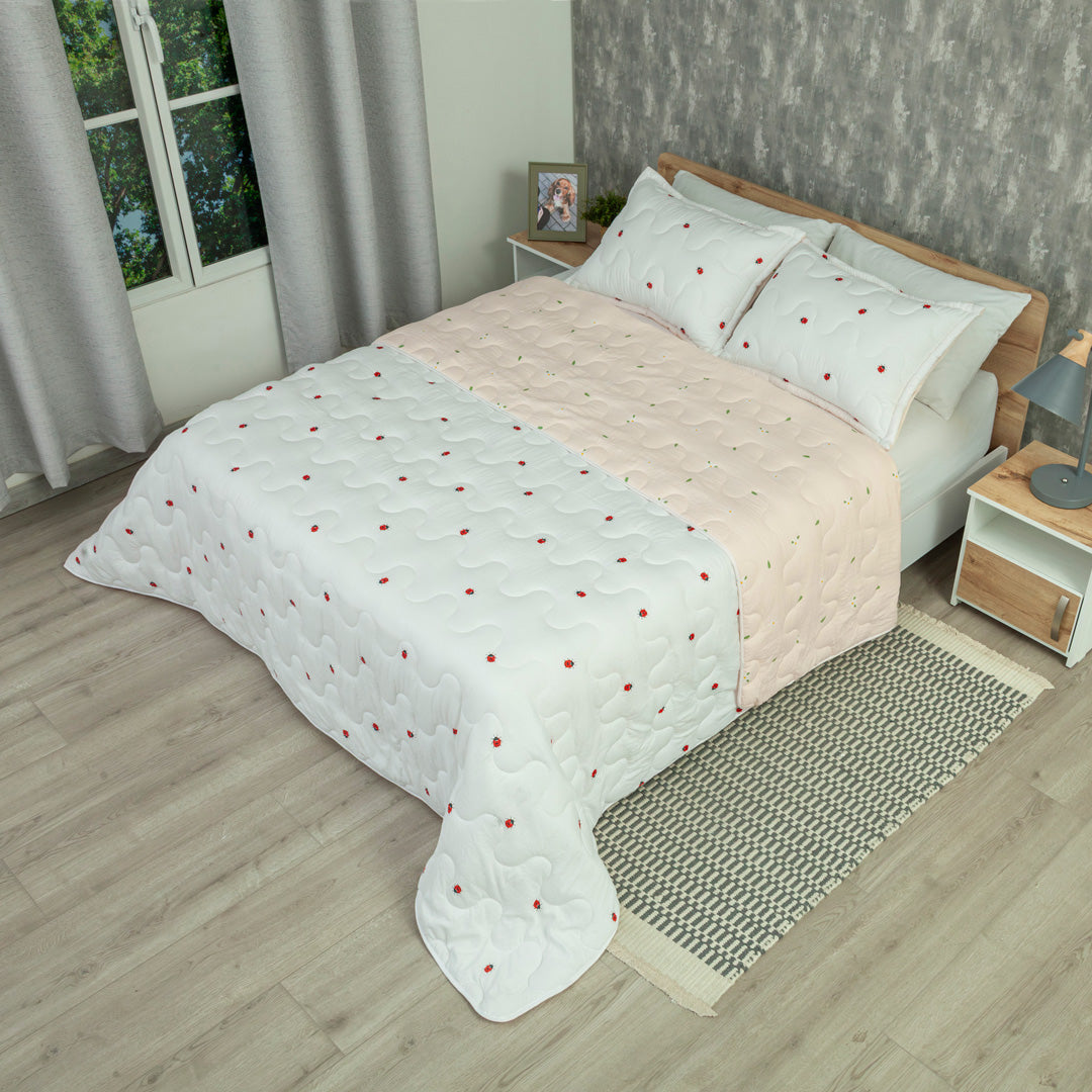 Cubrelecho Acolchado  Cotton Sense Sweet Garden