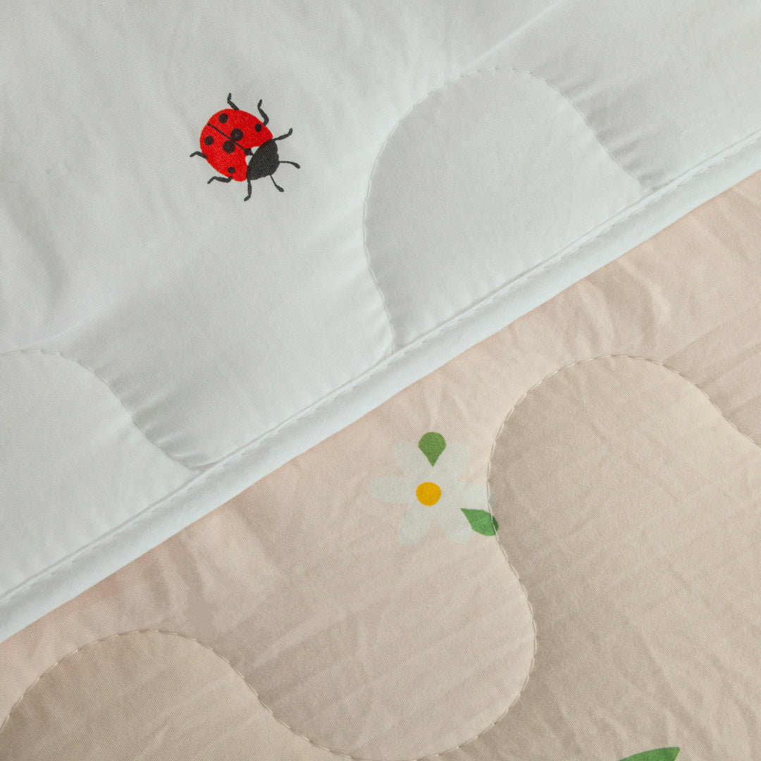 Cubrelecho Acolchado  Cotton Sense Sweet Garden