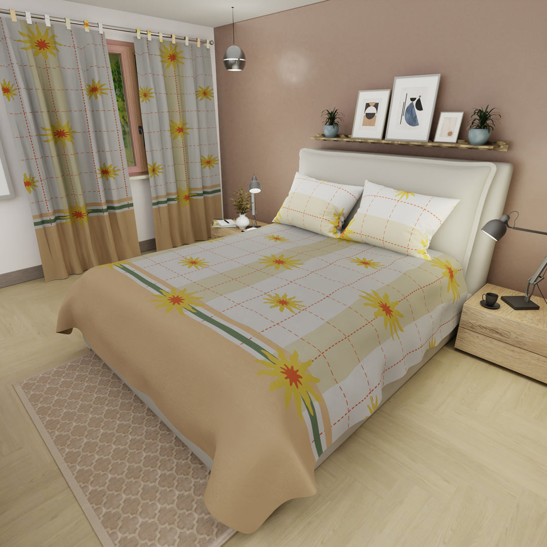 Juego De Sábanas Microfibra Suavizada Dulce Jardín