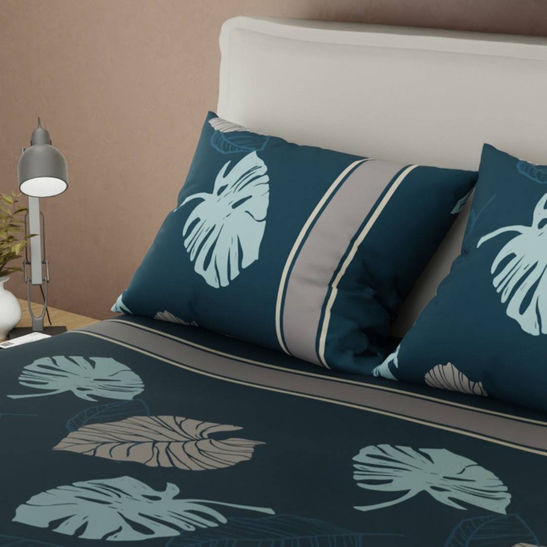 Juego De Sábanas 180 Hilos Savia Terra Potencia Azul