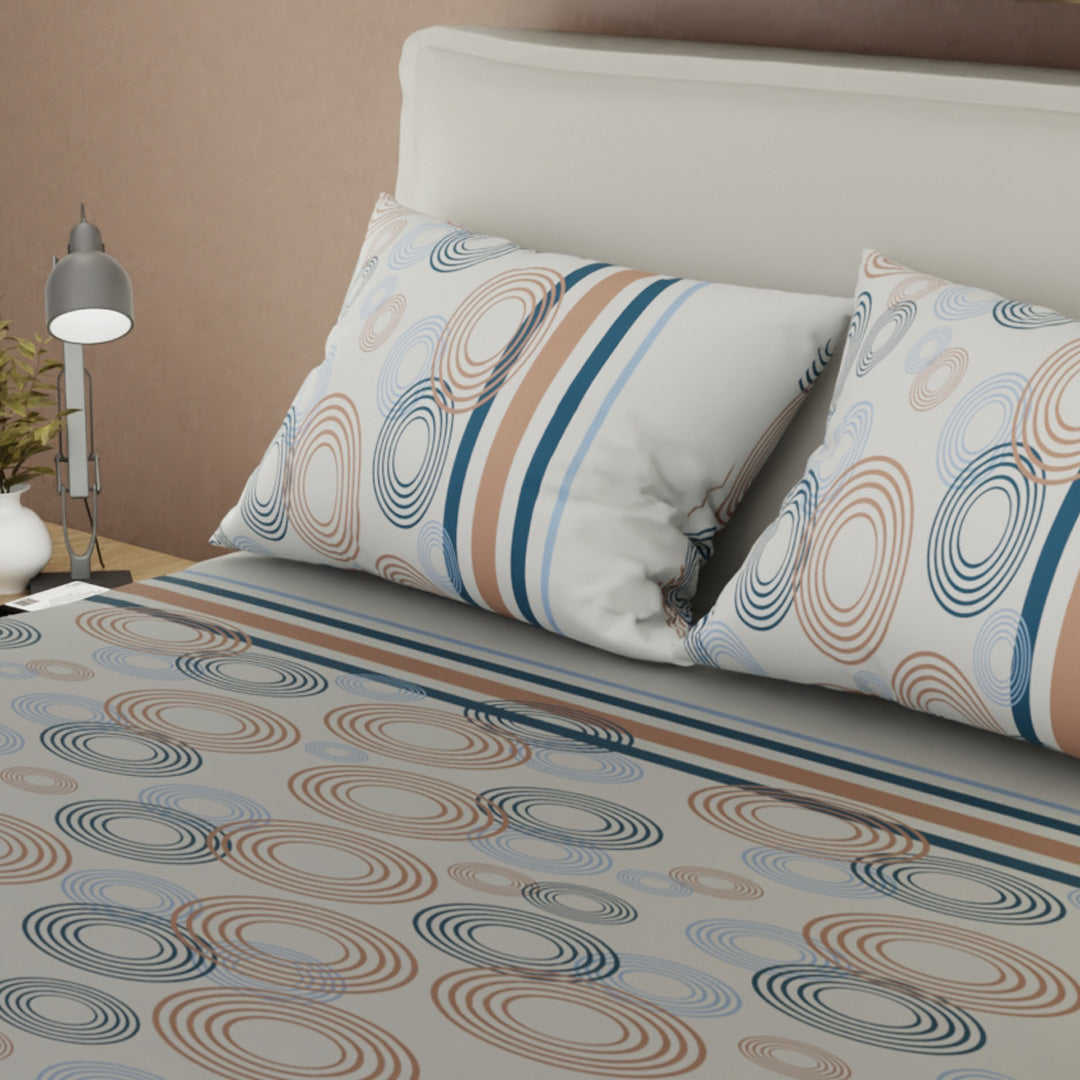 Sábana Ajustable Ripple Mint Azul