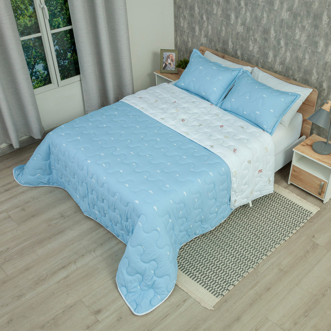 Cubrelecho Acolchado  Cotton Sense  Jardín Celestial
