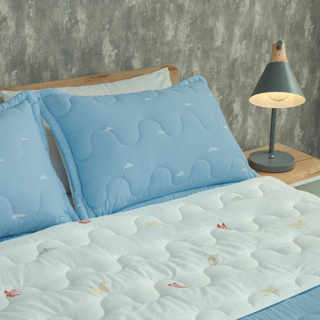 Cubrelecho Acolchado  Cotton Sense  Jardín Celestial