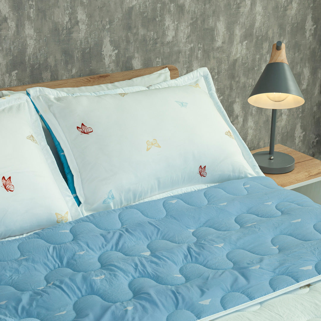 Cubrelecho Acolchado  Cotton Sense  Jardín Celestial