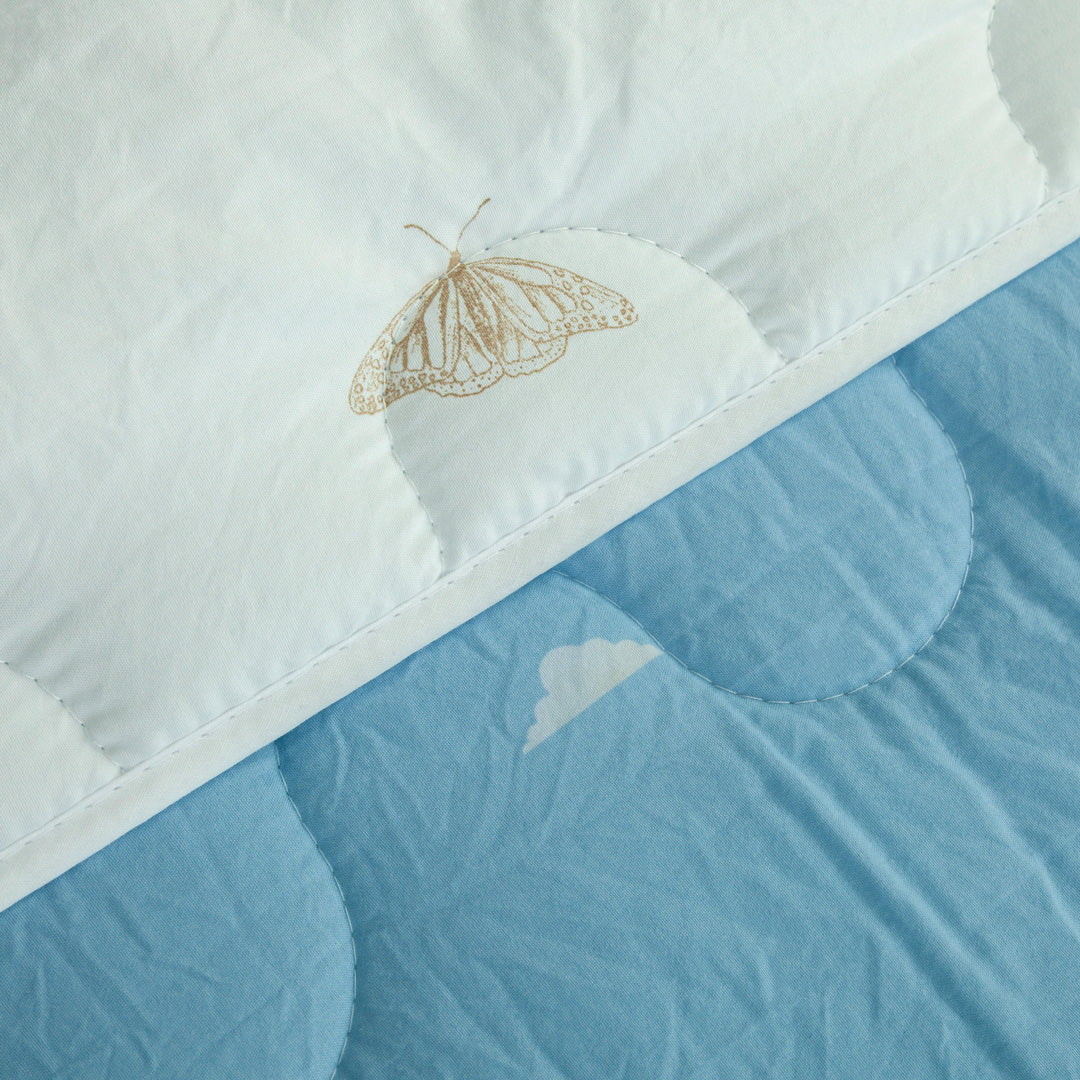 Cubrelecho Acolchado  Cotton Sense  Jardín Celestial