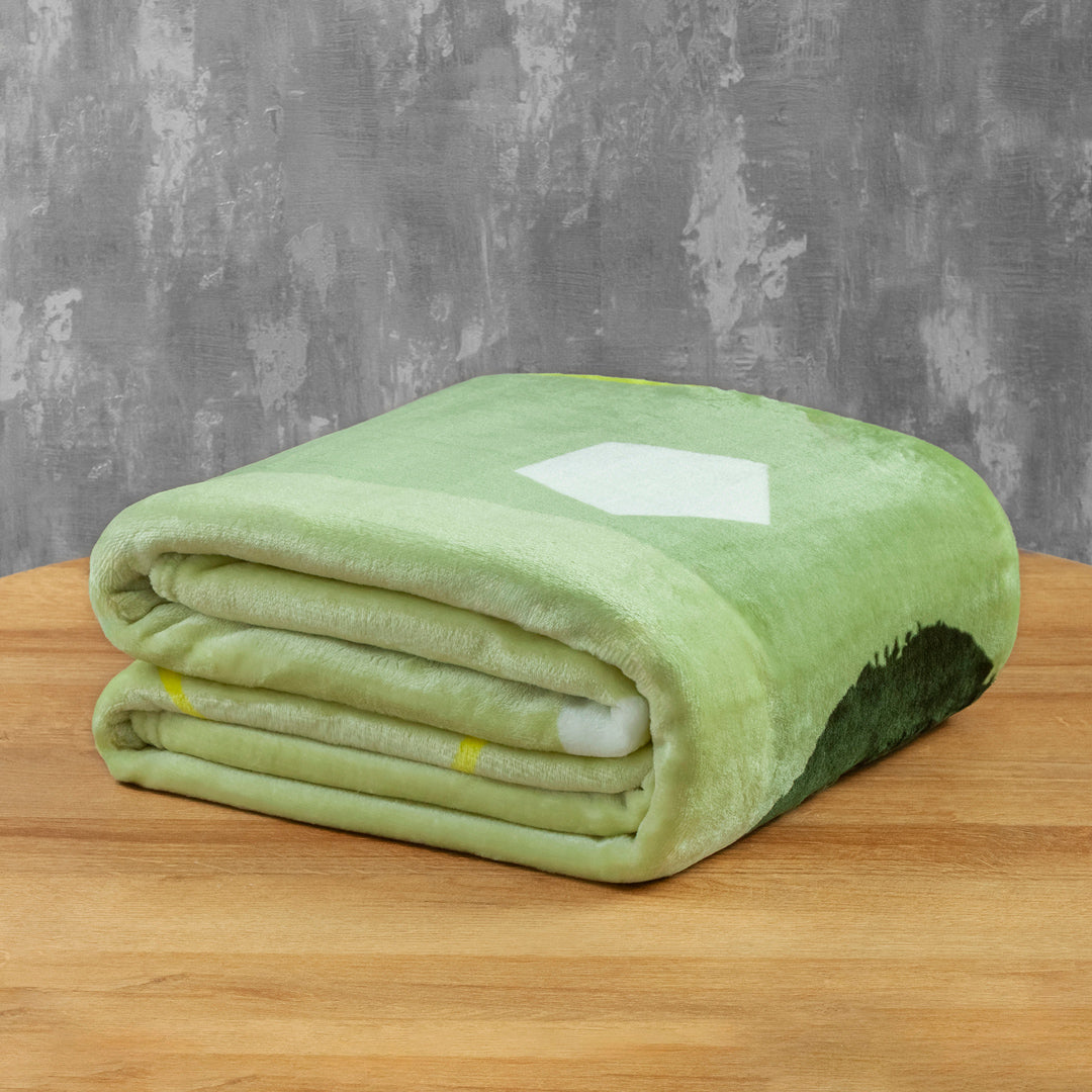 Cobija Piel De Durazno Estampada Marea Verde