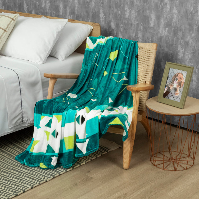 Cobija Piel De Durazno Estampada Pulse Moderno