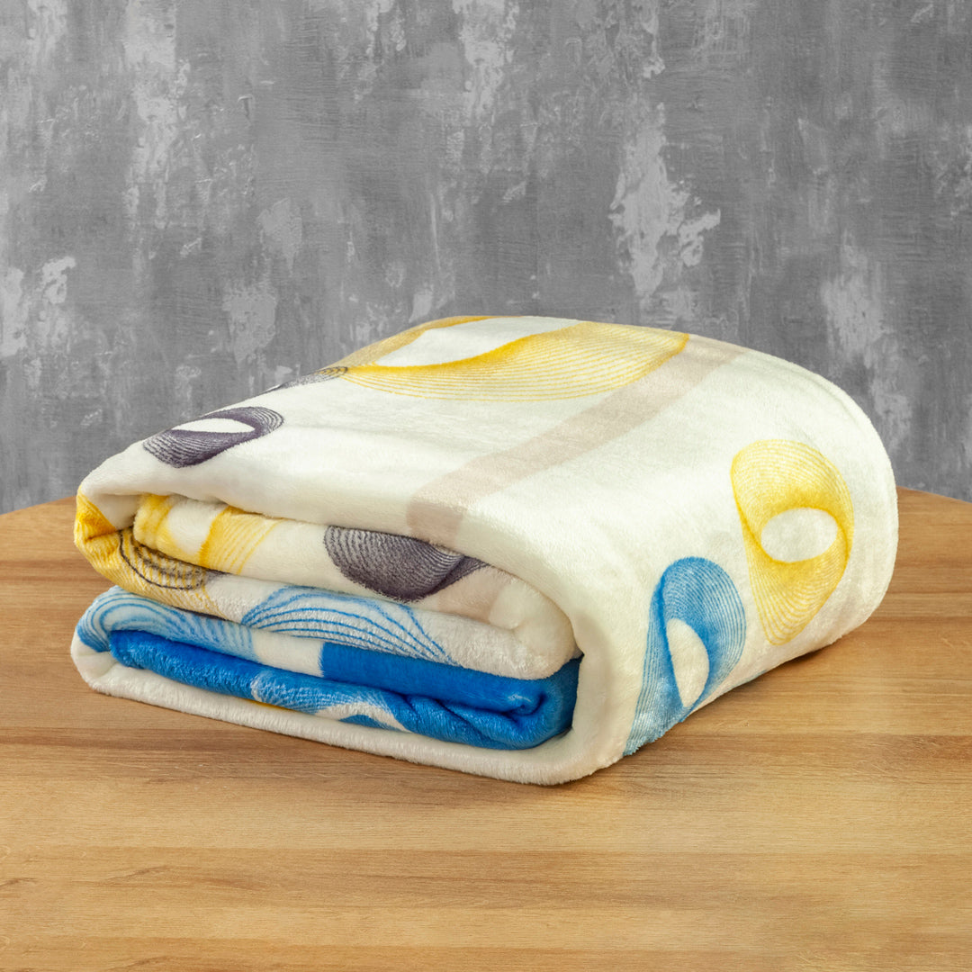 Cobija Piel De Durazno Estampada Órbita Estelar