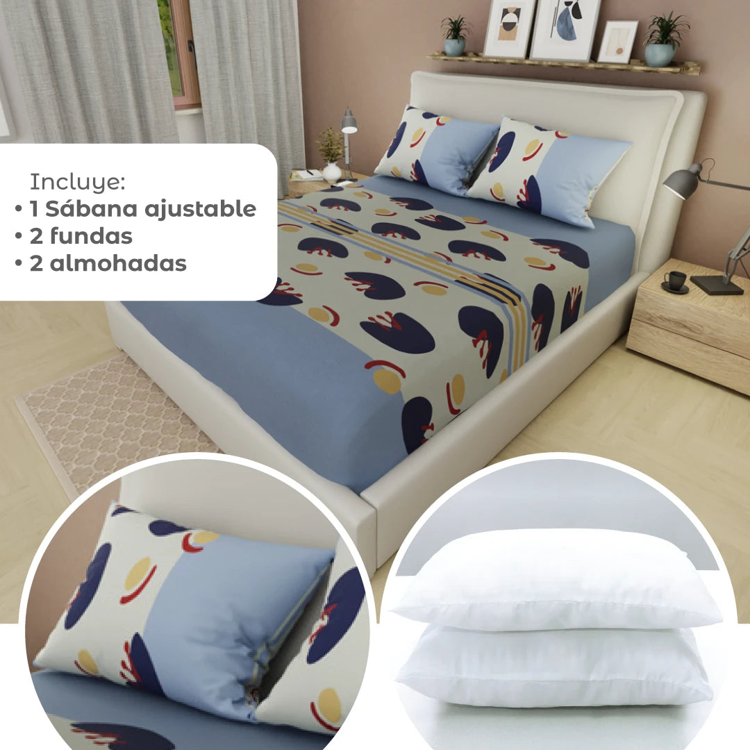 Combo 5 En 1 Azul Claro