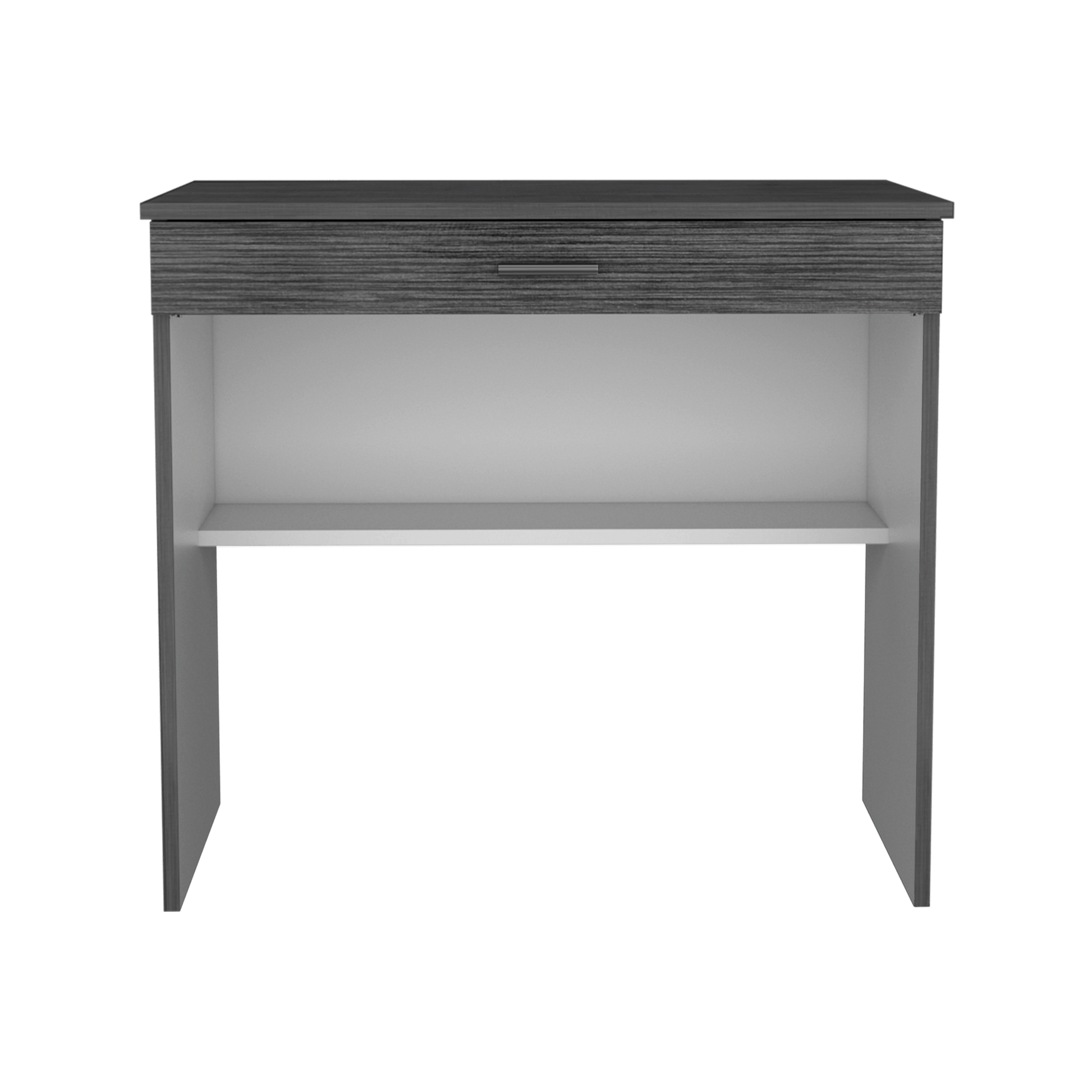 Escritorio 80C 73X80X49 Rta Roble Gris Blanco